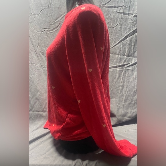 Buffalo David Bitton Super Soft High End Red HEARTS Pattern Sweater Women’s S - Picture 3 of 7